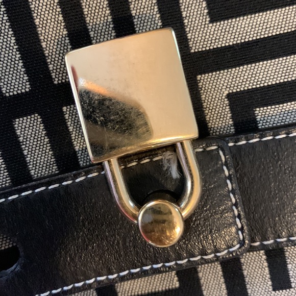 Givenchy AuthenticVintage Rare  Monogramed and side leather Black and Gr… - Picture 15 of 16